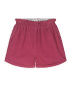 Short Velours Côtelé Virginia rose fuschia