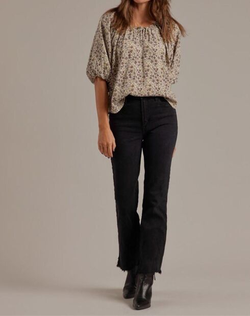 Blouse Carly crème/rose