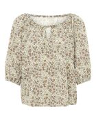 Blouse Carly crème/rose