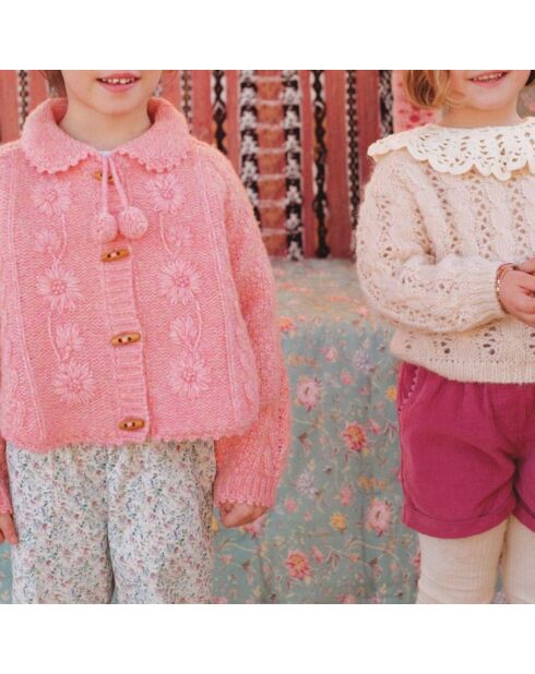 Fuchsiaroze corduroy korte broek Virginia