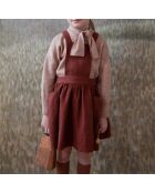 Robe 100% Lin Tablier Harriet caramel