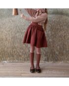 Robe 100% Lin Tablier Harriet caramel