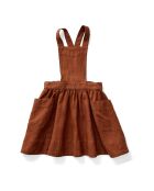 Robe 100% Lin Tablier Harriet caramel