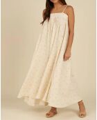 Robe en Lin mélangé Malea jaune