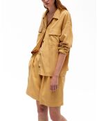 Chemise Iris jaune moutarde