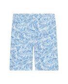 Bermuda Feuilles bleu indigo
