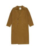 Manteau 100% Lin Long camel