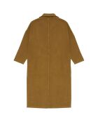 Manteau 100% Lin Long camel