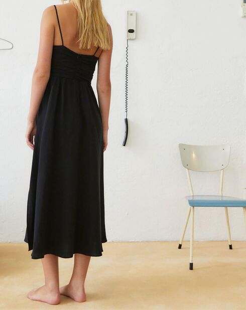 Robe en Lin mélangé Bel-Air noire
