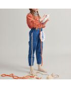 Blouse Coton Bio Col Fleuri Luna terracotta