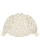 Blusa Wallis ecru/gialla