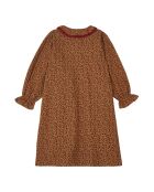 Robe Gaze de Coton Léopard Louve camel