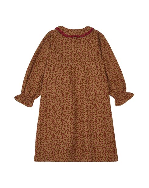 Robe Gaze de Coton Léopard Louve camel