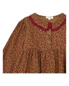 Robe Gaze de Coton Léopard Louve camel