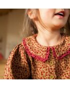 Robe Gaze de Coton Léopard Louve camel
