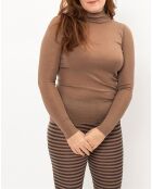 Pull 100% Laine Mérinos Vakrast marron