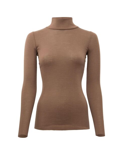Pull 100% Laine Mérinos Vakrast marron