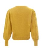 Pull en Laine mélangée Lourdes jaune moutarde