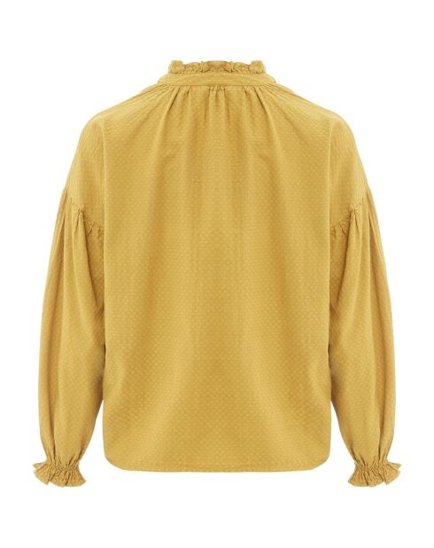 Blusa Olivia in cotone biologico verde oliva