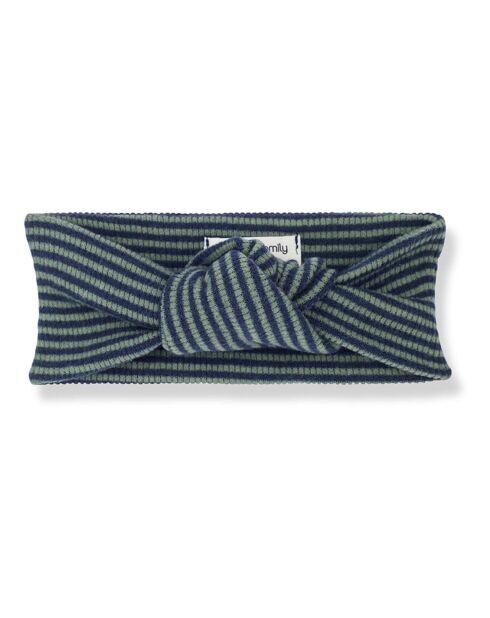 Bandeau côtelé Rayé Luz bleu vert