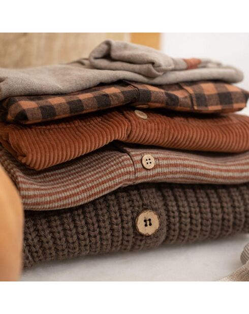 Chemise Vichy Henry marron