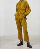 Chemise en Velours Texturé ocre