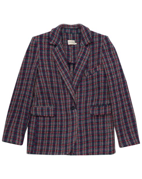 Veste en Laine mélangée Blazer rose/bleu