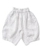 Jupe-culotte 100% Lin Carreaux Hetty écrue