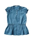 Robe en Lin mélangée Coton et Lucille bleue