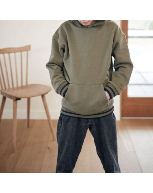 Sweat à Capuche Loulou vert