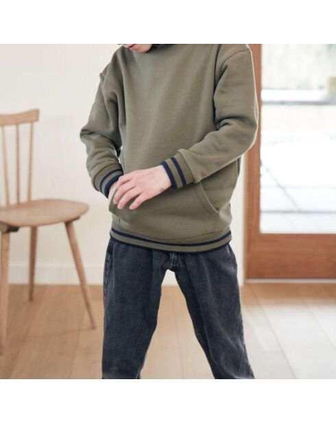 Sweat à Capuche Loulou vert