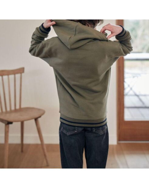 Sweat à Capuche Loulou vert