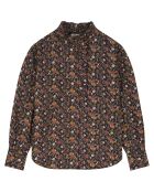 Blouse Fleurie Prairie noire