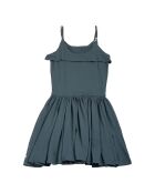 Robe Lis en Coton Bio bleu canard
