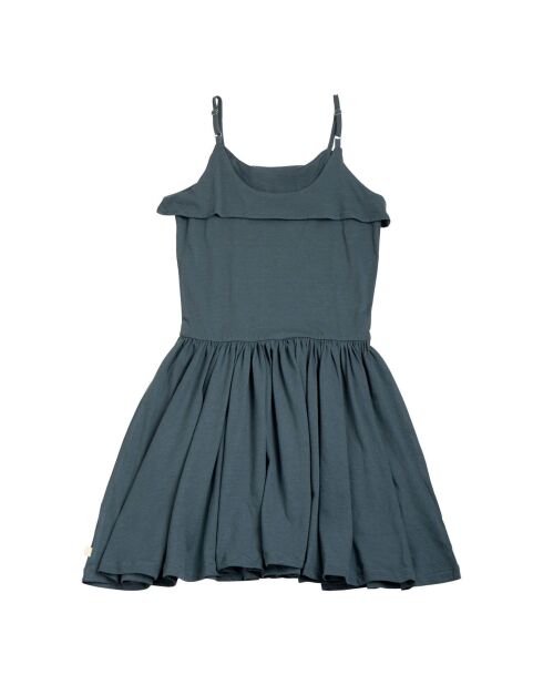 Robe Lis en Coton Bio bleu canard