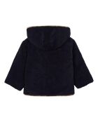 Manteau Façon Fourrure Babou bleu marine