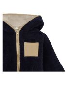 Manteau Façon Fourrure Babou bleu marine
