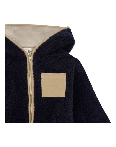 Cappotto in pelliccia Babou blu marino