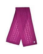 Echarpe en Laine Mérinos mélangée et Mohair Giulia rose fuschia