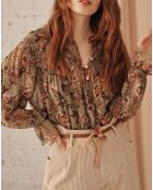 Blouse 100% Soie Naomie sauge
