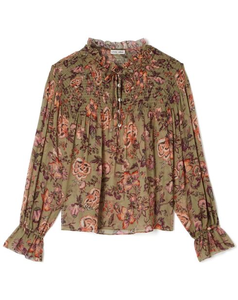 Blusa Naomie Sage 100% seta