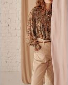 Blouse 100% Soie Naomie sauge