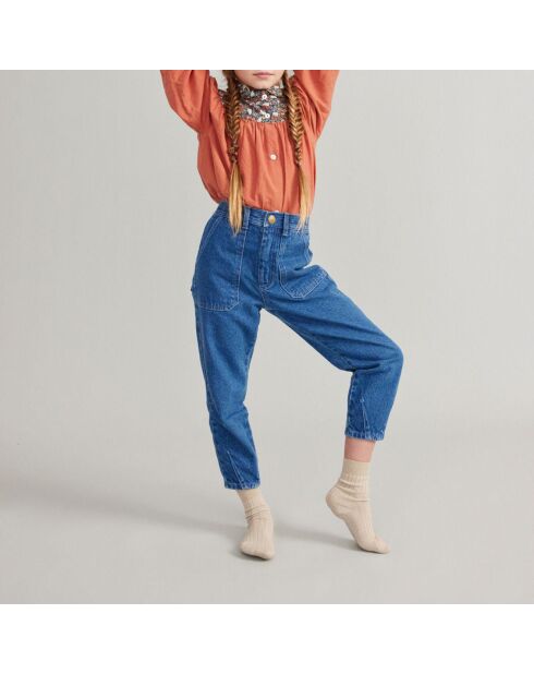 Pantalon Denim Coton Kit bleu jean