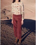 Blouse Berna écru/multicolore
