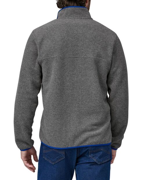 Felpa in pile riciclato Synchilla Snap Heather Grey