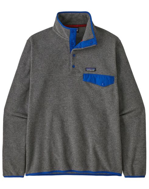 Felpa in pile riciclato Synchilla Snap Heather Grey