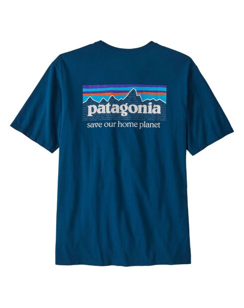 T-Shirt P-6 Mission en Coton Bio bleu lagune