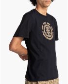 T-Shirt Logo Léopard noir