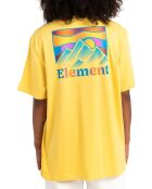 T-Shirt Logo Montagne jaune