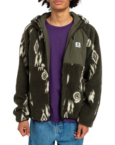 Giacca Wolfe Sherpa Recycled verde kaki